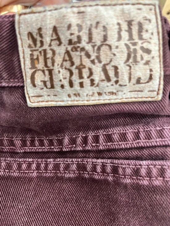 Marithe Francois Girbaud Plum-Colored Denim Jeans - Picture 6 of 8